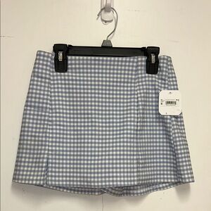Blue Gingham skort altard state